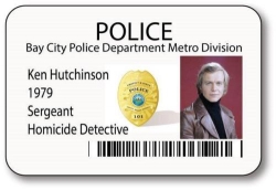 Ken Hutchinson Badge HALLOWEEN Costume Accessory
